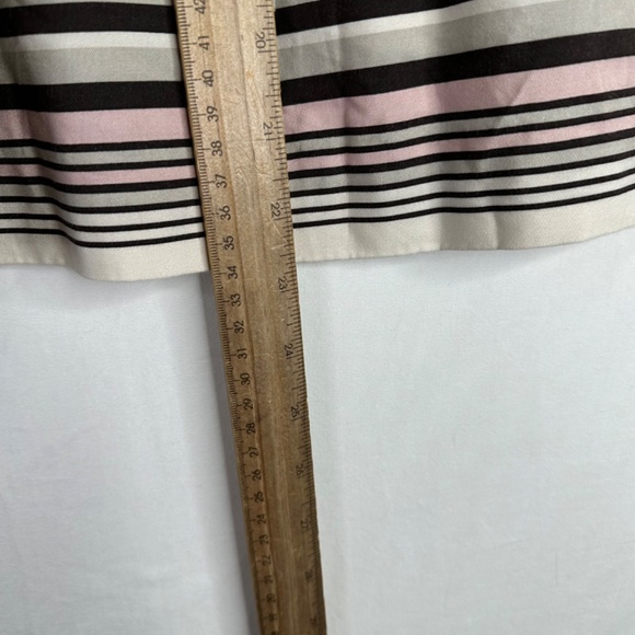 Ann Taylor Floral Print Pink and Cream Silk Blend Skirt size 6 - Picture 6 of 7